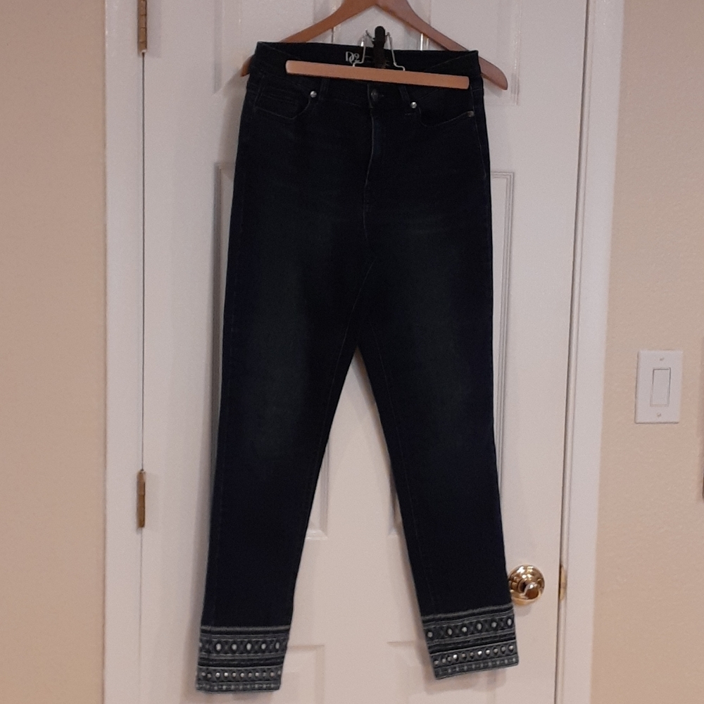 Diane Gilman studded jeans NWOT